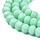 Faceted Glassbeads Mint Green 4x3mm, strand 110 pieces