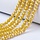 Faceted Glassbeads Dark Yellow Shine 4x3mm, strand 100 pieces