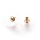 Stainless Steel Earring Stopper Gold 11.5x6mm, 4 pieces