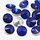 Puntsteen Kobalt Blauw 6mm