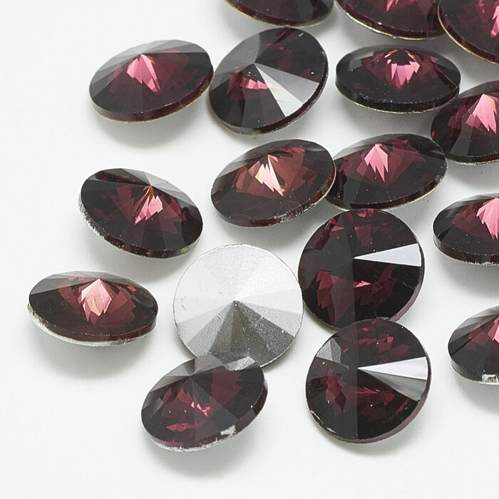 Puntsteen Bordeaux Rood 6mm
