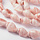 Natural Dyed Shell Beads Pink 5~8mm, strand 125 pieces