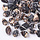 Natural Dark Shell Beads 10~16x7~10x7~9mm, 10 pieces