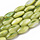 Natural Dyed Shell Beads Oval Lime Green 11x5mm, strand 25 pieces