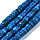 Natural Dyed Shell Disc Beads Dark Blue 6x6x1~2.5mm, strand 180 pieces