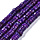 Natural Dyed Shell Disc Beads Purple 6x6x1~2.5mm, strand 180 pieces
