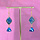 Shiny earrings with Lapis Lazuli