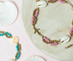 Kleurrijk armbandje en/of enkelbandje met Miyuki Rocailles