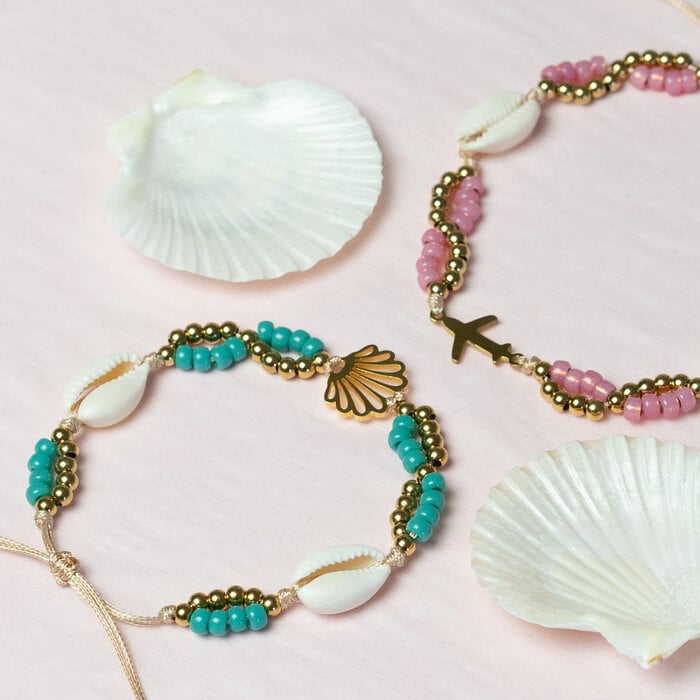 Colorful bracelet/anklet with Miyuki seed beads