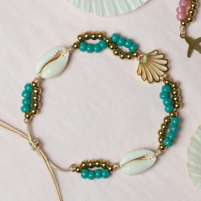 Colorful bracelet/anklet with Miyuki seed beads Inspi620