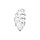 Leaf Charm Silver DQ 10.1x20.8mm