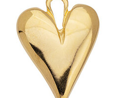 Heart Charm Stainless Steel 27x35mm