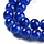 Glaskralen Kobalt Blauw 6.5mm, streng 120 stuks