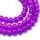 Glassbeads Bright Purple 6.5mm, strand 120 pieces