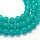 Glassbeads Turquoise 6.5mm, strand 120 pieces