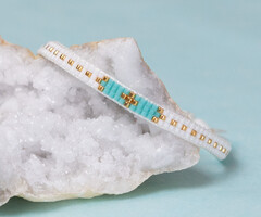 Een Miyuki Weefarmbandje maken met een Schuifknoop