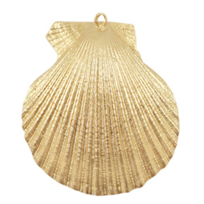 Shell charm Gold Plated 43-70x35-66mm