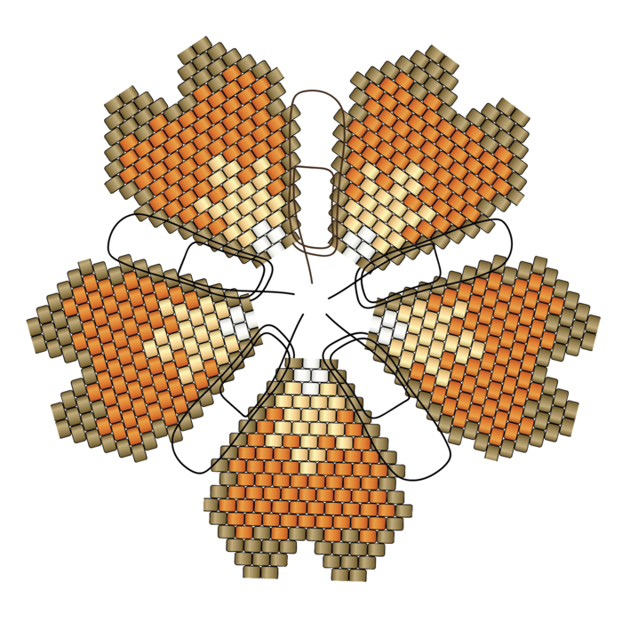Miyuki kralen Bloem maken Inspi637