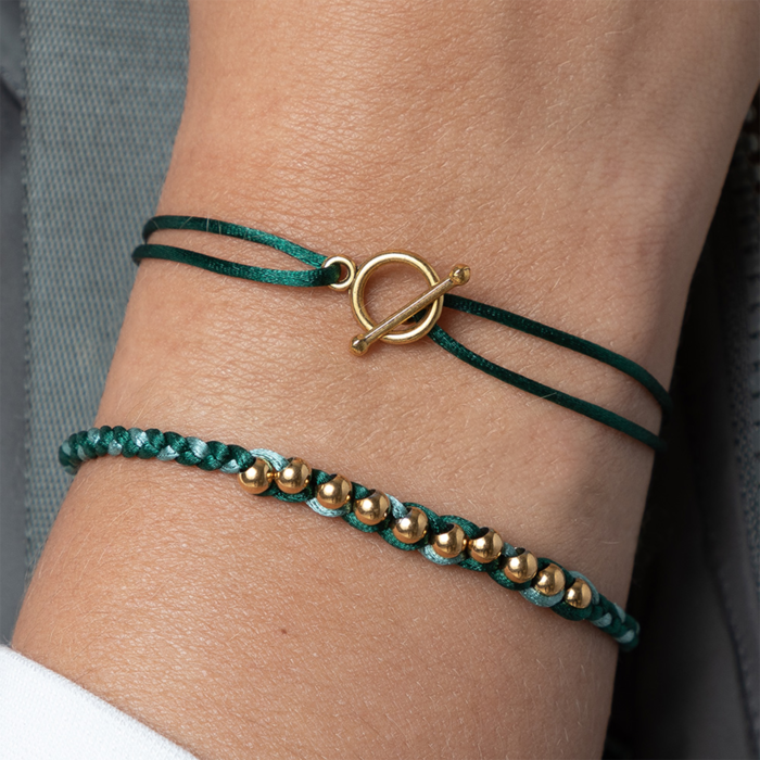 How to make a Bracelet Set with Satin Cord Beads Basics
