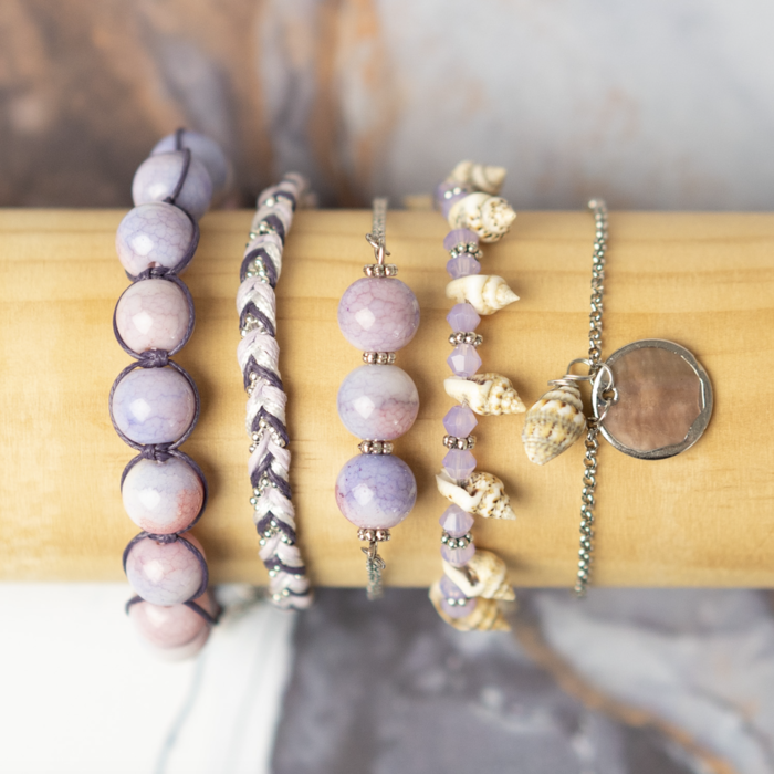 Facet Glaskralen Bicone Lila Paars 4~4.5x3.5~4mm, streng 70 stuks