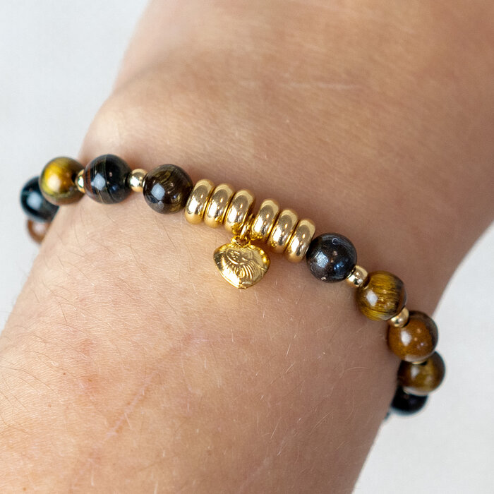 Armband, Oorbellen en Ketting van Tijgeroog