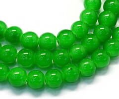 Glaskralen Gras Groen 8.5~9mm, streng 90 stuks