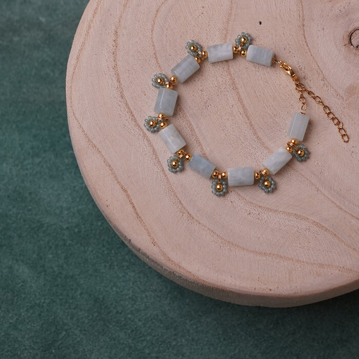 Natural Aquamarijn Edelsteen Facetkralen 8~11x6~8x5~7mm, streng 19cm, 15 stuks