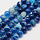 Gekleurde Agaat Kralen Blauw 8mm, streng 40 stuks
