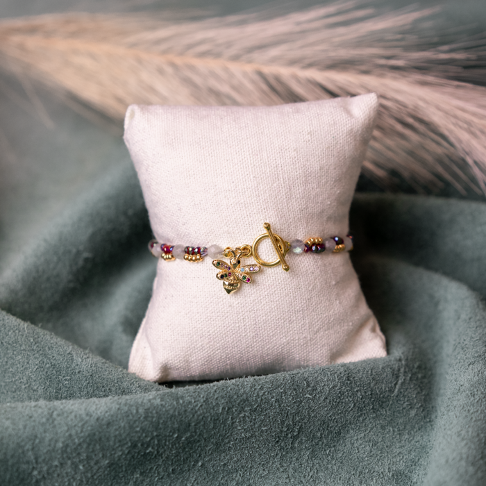 Armband, Oorbellen en Ketting van Labradoriet Inspi646