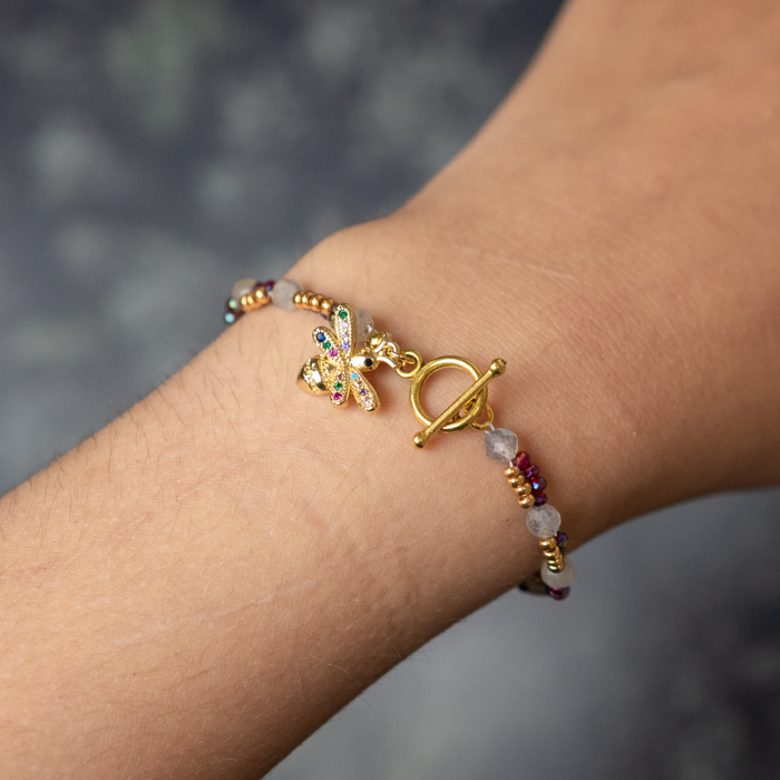 Armband, Oorbellen en Ketting van Labradoriet Inspi646