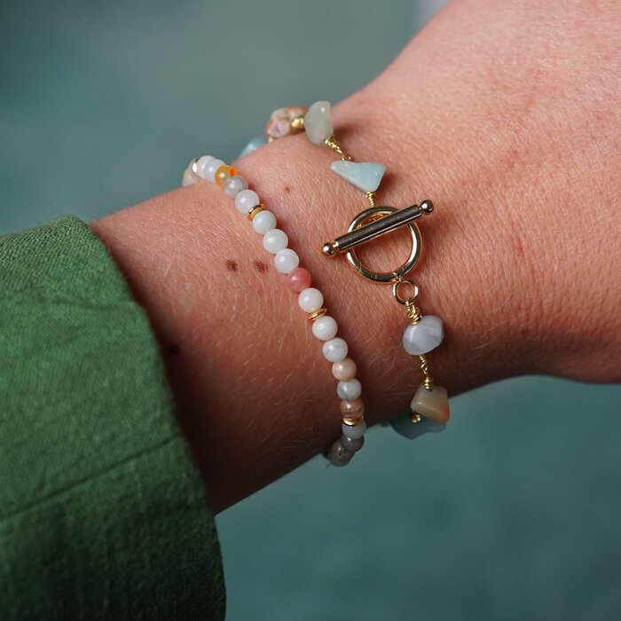 Natural Amazonite Beads 4mm, strand 85 pieces