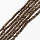 Smoky Quartz Natural Gemstone Beads Faceted Round ~3.5mm, strand 105 pieces