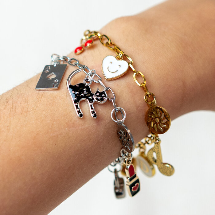 Bedeltjes Armband In Goud En Zilver Inspi648