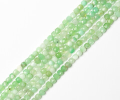 Chrysopraas Natural Edelsteen Kralen Vierkant 4mm, streng 90 stuks
