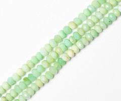 Chrysoprase Natural Gemstone Beads Faceted 6mm, strand 85 pieces