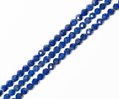 Lapis Lazuli Natural Gemstone Beads Faceted Round ~6mm, strand 60 pieces