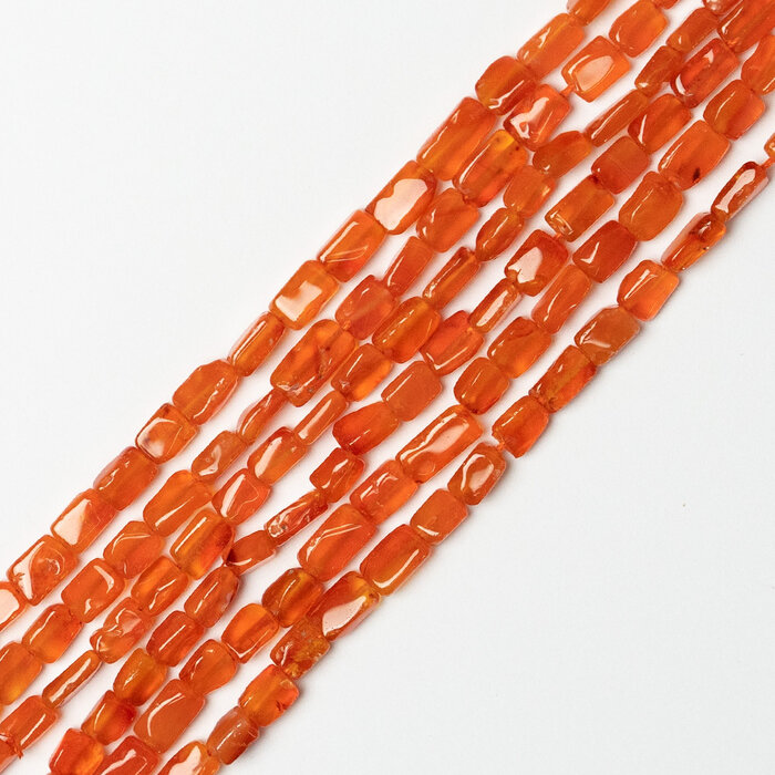 Carnelian Natural Gemstone Beads ~6x4mm, strand 60 pieces