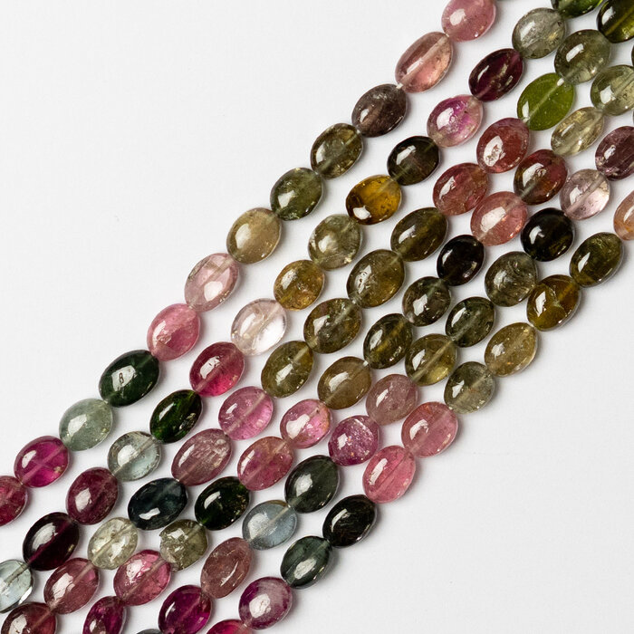 Top Quality Tourmaline Natural Gemstone Beads Nuggets ~4x6mm, strand 50 pieces