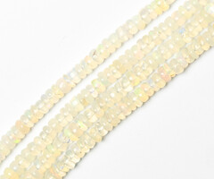 Ethiopian Opal Natural Gemstone Beads Rondelle ~4x2mm, strand 240 pieces