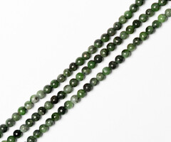 Chrome Diopside Natural Gemstone Beads Round ~4mm, strand 95 pieces