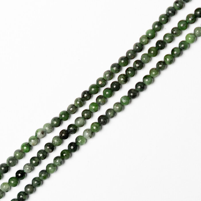 Chroomdiopsied Natural Edelsteen Kralen Rond ~4mm, streng 95 stuks