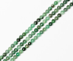 Emerald Natural Gemstone Beads Round ~4mm, strand 90 pieces