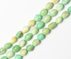 Chrysoprase Natural Gemstone Beads Nugget ~6x9mm, strand 40 pieces