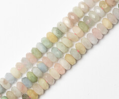 Morganite Natural Gemstone Beads Faceted 5~6x3~4mm, strand 110 pieces