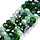 Faceted Glass Beads Electroplate Green 5.5~6x5mm, strand 90 pieces