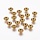 Tibetan Spacer Beads Bicone 7x7x4.5mm Gold Plated Nickel Free, 15 pieces