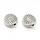Tibetan Spacer Beads Round with Flower 8.5x8.5x3.5mm Antique Silver Nickel Free, 10 pieces