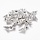 Tibetaanse Kralen Vleugels 9x19x3mm Antiek Zilver, 6 stuks