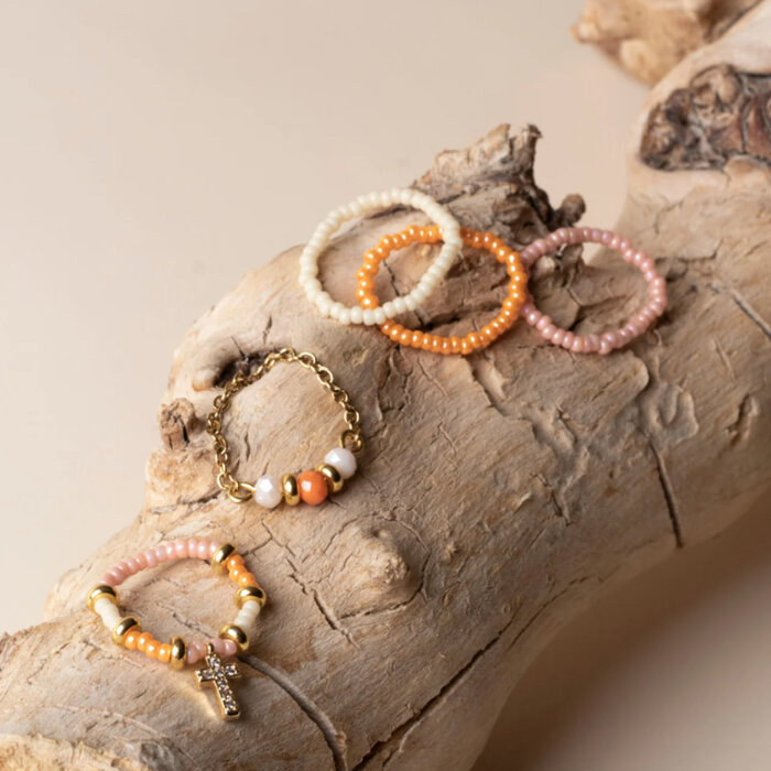 Miyuki Seed Beads 11/0 Opaque Luster Light Orange, 5 gram