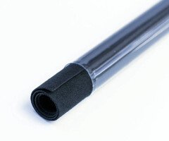 Ultrasuede Midnight 21x21cm - voor beadbacking / beadwork / beadembroidery